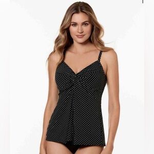 Pinpoint Loveknot Miraclesuit Tankini Top
